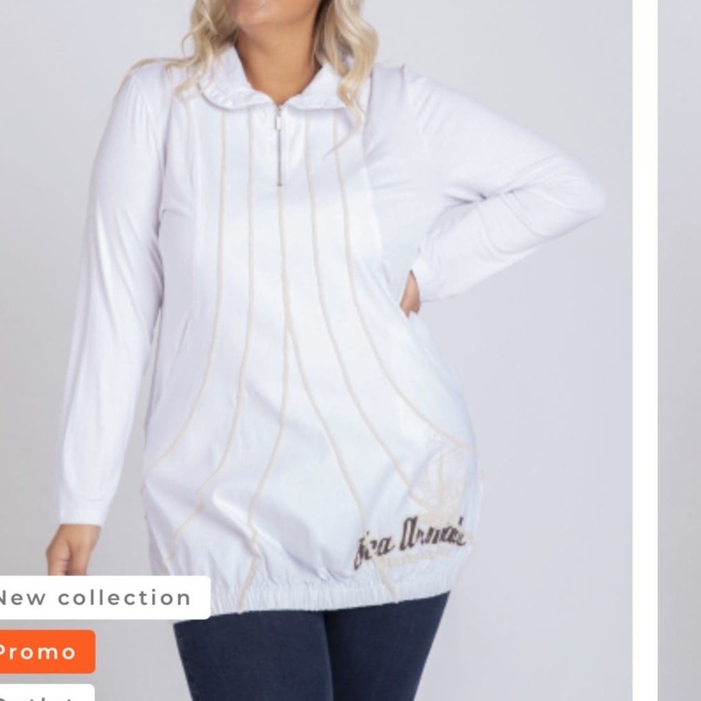 Pomme Rouge Paris Plus Size XXL Pullover Top Black Ship Graphic Travel Runway‎ - Picture 3 of 8